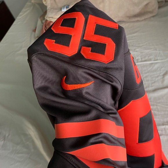 Nike Cleveland Browns Myles Garrett Alternate On Field Jersey - Picture 6 of 6